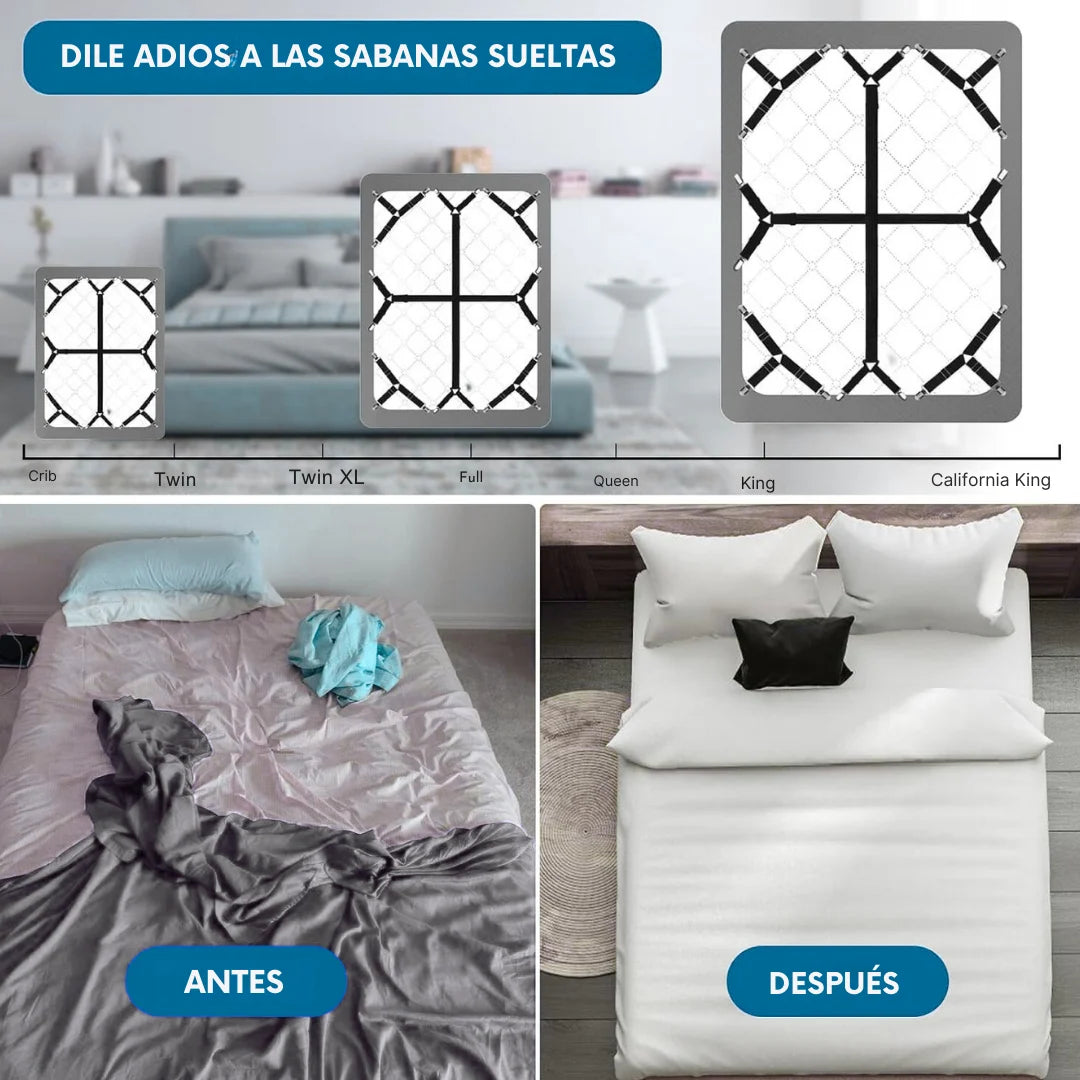 Bedlock™ - Mantén tus sábanas firmes y tu cama siempre perfecta + EBOOK GRATIS