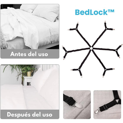 Bedlock™ - Mantén tus sábanas firmes y tu cama siempre perfecta + EBOOK GRATIS