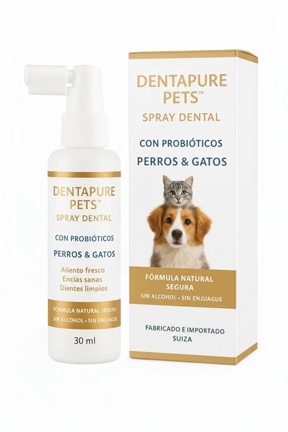 Dentapure Pets™ Spray Oral con Probióticos + EBOOK GRATIS