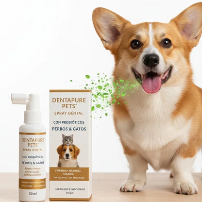 Dentapure Pets™ Spray Oral con Probióticos + EBOOK GRATIS