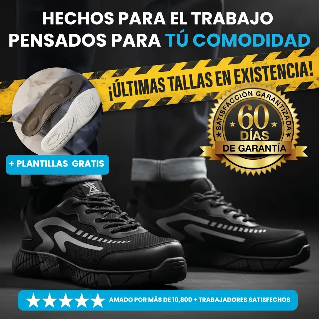 Tenis de Seguridad punta de acero Ultraligeros + Pack Premium